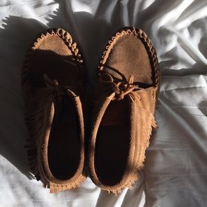 Fringe Moccasin Booties